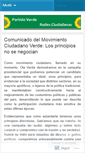 Mobile Screenshot of partidoverderedesciudadanas.wordpress.com