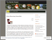 Tablet Screenshot of marblekeeper.wordpress.com