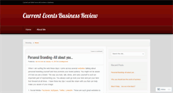 Desktop Screenshot of currenteventsbizreview.wordpress.com