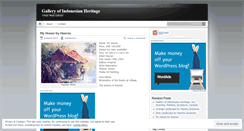 Desktop Screenshot of galleryofheritage.wordpress.com