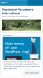 Mobile Screenshot of passionistvolunteers.wordpress.com