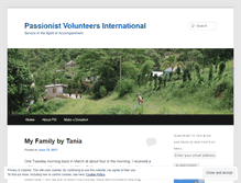 Tablet Screenshot of passionistvolunteers.wordpress.com