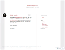 Tablet Screenshot of exprodashyd7111.wordpress.com