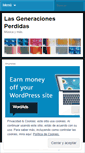 Mobile Screenshot of lasgeneracionesperdidas.wordpress.com