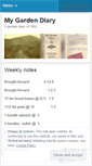Mobile Screenshot of gardendiary.wordpress.com
