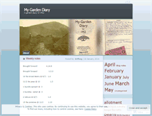 Tablet Screenshot of gardendiary.wordpress.com