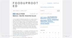 Desktop Screenshot of fooduprooted.wordpress.com