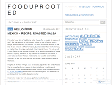 Tablet Screenshot of fooduprooted.wordpress.com