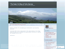 Tablet Screenshot of johnbarnessolar.wordpress.com