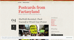 Desktop Screenshot of factasyland.wordpress.com