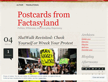 Tablet Screenshot of factasyland.wordpress.com