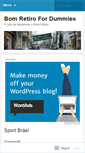 Mobile Screenshot of bomretirofordummies.wordpress.com