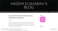 Desktop Screenshot of helshabini.wordpress.com