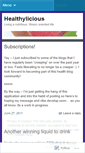 Mobile Screenshot of healthyliciousdotorg.wordpress.com