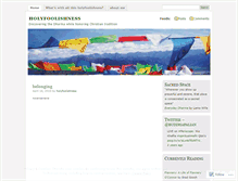 Tablet Screenshot of holyfoolishness.wordpress.com