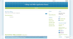 Desktop Screenshot of mbaapplication.wordpress.com