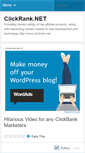 Mobile Screenshot of clickrank.wordpress.com