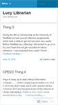 Mobile Screenshot of lucylibrarian.wordpress.com