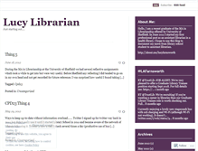 Tablet Screenshot of lucylibrarian.wordpress.com