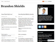 Tablet Screenshot of brandonshields.wordpress.com