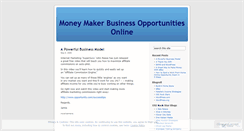 Desktop Screenshot of mrmoneymaker.wordpress.com