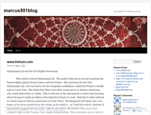 Tablet Screenshot of marcus501blog.wordpress.com