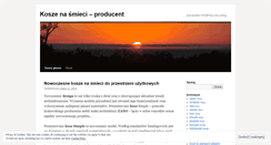 Desktop Screenshot of koszeproducent.wordpress.com