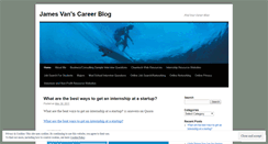 Desktop Screenshot of jamesvancareerblog.wordpress.com