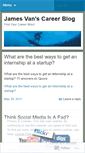 Mobile Screenshot of jamesvancareerblog.wordpress.com