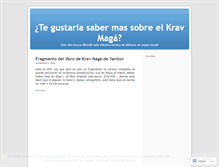 Tablet Screenshot of kravmagaenchile.wordpress.com