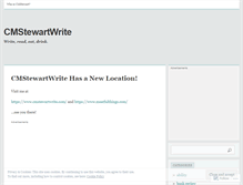 Tablet Screenshot of cmstewartwrite.wordpress.com