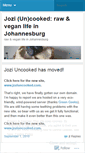 Mobile Screenshot of joziuncooked.wordpress.com
