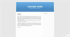 Desktop Screenshot of comradesimba.wordpress.com