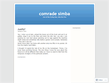 Tablet Screenshot of comradesimba.wordpress.com