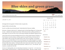 Tablet Screenshot of blueskiesandgreengrass.wordpress.com