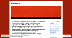 Desktop Screenshot of morfirsuisse.wordpress.com