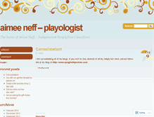 Tablet Screenshot of aimeeneffplayologist.wordpress.com