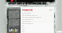 Desktop Screenshot of cfhbestshapeofmylifechallenge2011.wordpress.com