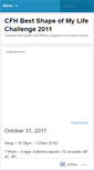 Mobile Screenshot of cfhbestshapeofmylifechallenge2011.wordpress.com