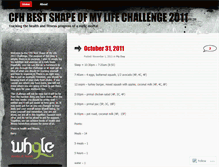 Tablet Screenshot of cfhbestshapeofmylifechallenge2011.wordpress.com