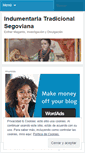 Mobile Screenshot of indumentariatradicionalsegoviana.wordpress.com