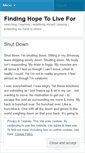 Mobile Screenshot of findinghope2live4.wordpress.com
