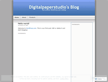 Tablet Screenshot of digitalpaperstudio.wordpress.com