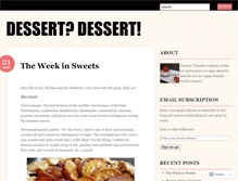 Tablet Screenshot of dessertdessert.wordpress.com