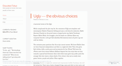 Desktop Screenshot of educatedtatya.wordpress.com
