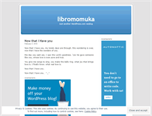 Tablet Screenshot of mukamolibro.wordpress.com