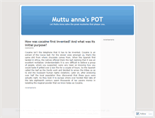Tablet Screenshot of muttuanna.wordpress.com