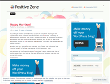 Tablet Screenshot of positivezone.wordpress.com