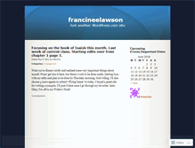 Tablet Screenshot of francineelawson.wordpress.com