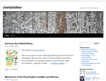 Tablet Screenshot of chetsblather.wordpress.com